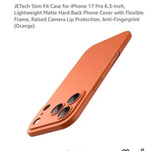 JETech Slim Fit Cases (2) for iPhone 17 Pro 6.3 Inch Matte Hard Back Cover